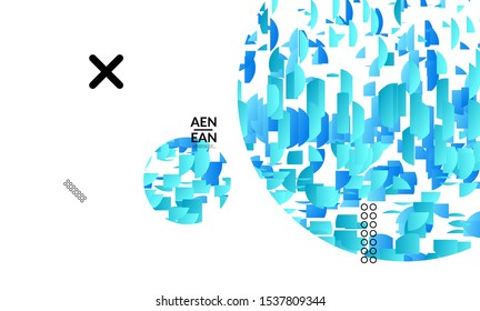 Abstract cover templates with circle filled with bright colored stripes on white. Dynamic modern design with geometric shapes. Simple colorful futuristic elements.