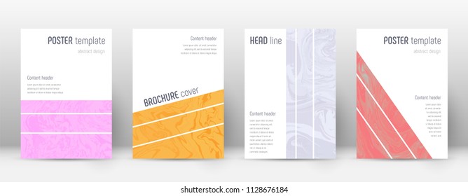 Abstract cover. Valuable design template. Suminagashi marble geometric poster. Valuable trendy abstract cover. Business vector illustration.