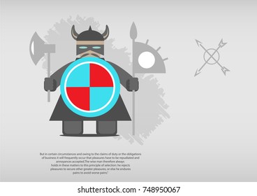abstract cover with a viking