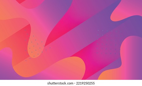 Abstract Cover. Wavy Liquid Banner. Rainbow Screen. Modern Flyer. Flat Landing Page. Violet Bright Poster. Vibrant Frame. Creative Wallpaper. Violet Abstract Cover