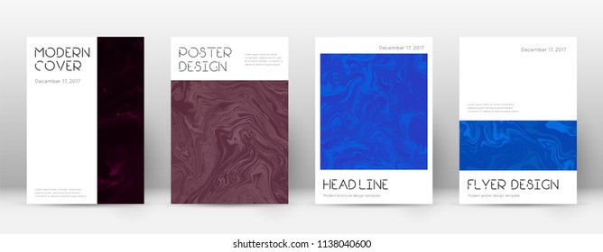 Abstract cover. Wonderful design template. Suminagashi marble minimal poster. Wonderful trendy abstract cover. Business vector illustration.