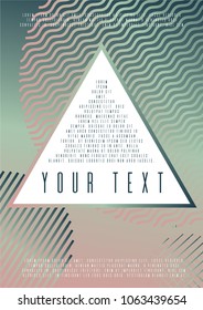 Abstract coverage corporate style.  Set of sheets A4.  Can be used for poster, brochure, magazine, card, book, flyer, banner, anniversary. Trendy corporate style.
