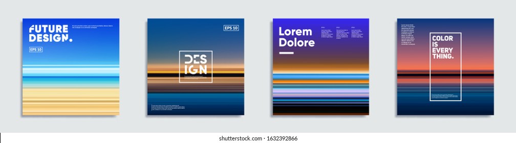 Abstract covers with creative gradients. Eps10 vector. 