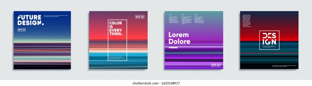 Abstract covers with creative gradients. Eps10 vector. 