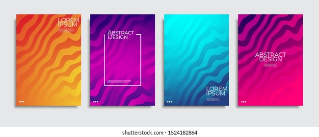 Abstract covers design. Colorful gradient vector background patterns.