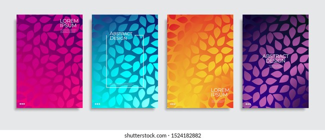 Abstract covers design. Colorful gradient vector background patterns.