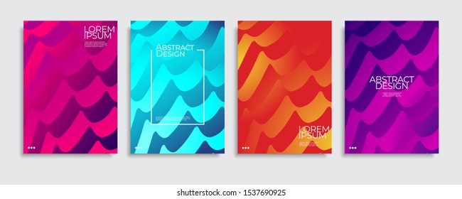 Abstract covers design. Colorful gradient vector background patterns.