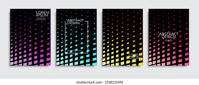 Abstract covers design. Colorful gradient vector background patterns.