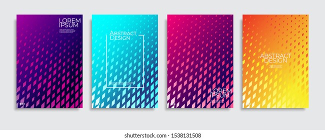 Abstract covers design. Colorful gradient vector background patterns.