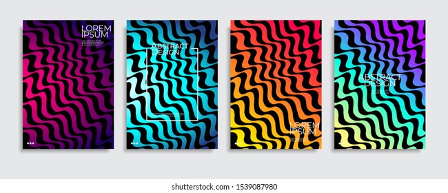 Abstract covers design. Colorful gradient vector background patterns.