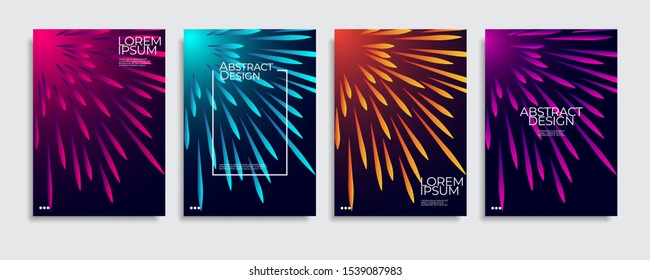 Abstract covers design. Colorful gradient vector background patterns.