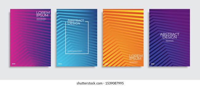 Abstract covers design. Colorful gradient vector background patterns.