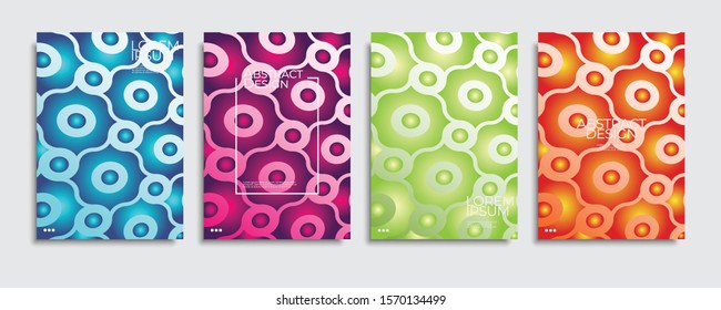 Abstract covers design. Colorful gradient vector background patterns.