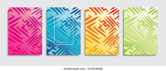 Abstract covers design. Colorful gradient vector background patterns.