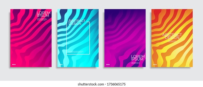 Abstract covers design. Colorful gradient vector background patterns.