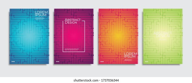 Abstract covers design. Colorful gradient vector background patterns.