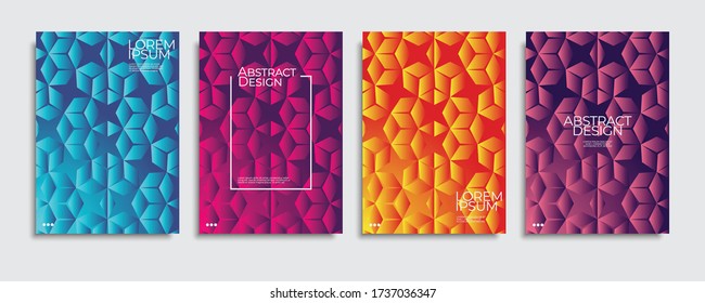 Abstract covers design. Colorful gradient vector background patterns.