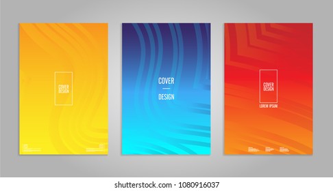 Abstract covers design. Colorful gradients template.