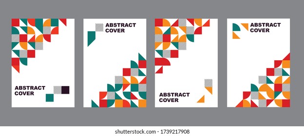 Abstract covers design, geometric background, vector image