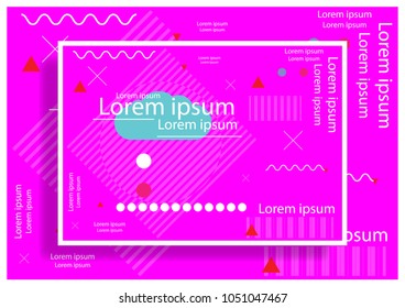 abstract covers with geometric pattern.Flyer abstract. Shapes with gradients composition. Eps10 vector template.