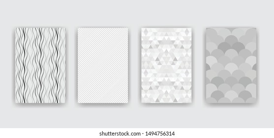 Abstract covers. Geometric vector patterns