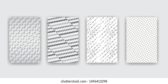 Abstract covers. Geometric vector patterns