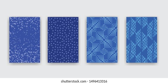 Abstract covers. Geometric vector patterns