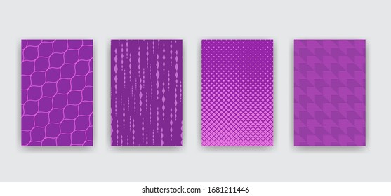 Abstract covers. Geometric vector patterns