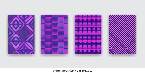 Abstract covers. Geometric vector patterns