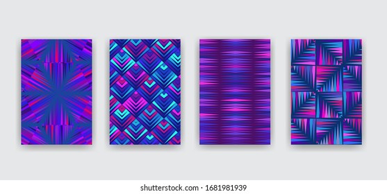 Cubiertas abstractas. Patrones vectoriales geométricos