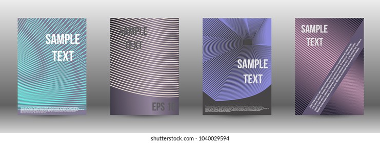 Abstract covers from lines. Modern design template. Rich design of VIP. Future futuristic template with abstract lines for banner design, poster, booklet, report, journal.