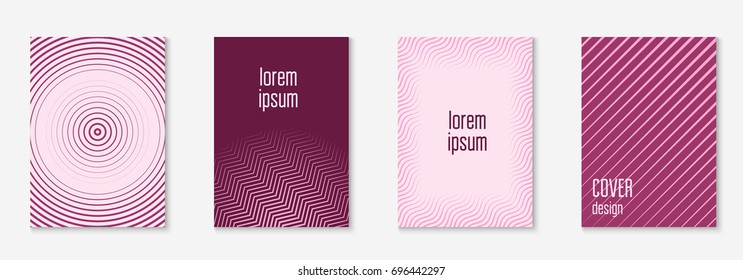 Abstract covers set. Minimal trendy vector with halftone gradients. Geometric future template for flyer, poster, brochure and invitation. Minimalistic colorful cover. Abstract EPS 10 illustration.