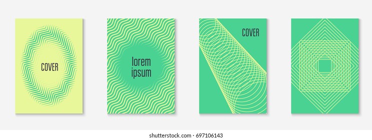 Abstract covers set. Minimal trendy vector with halftone gradients. Geometric future template for flyer, poster, brochure and invitation. Minimalistic colorful cover. Abstract EPS 10 illustration.