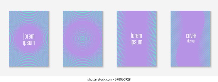 Abstract covers set. Minimal trendy vector with halftone gradients. Geometric future template for flyer, poster, brochure and invitation. Abstract EPS 10 illustration. Minimalistic colorful cover.