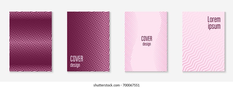 Abstract covers set. Minimal trendy vector with halftone gradients. Geometric future template for flyer, poster, brochure and invitation. Minimalistic colorful cover. Abstract EPS 10 illustration.
