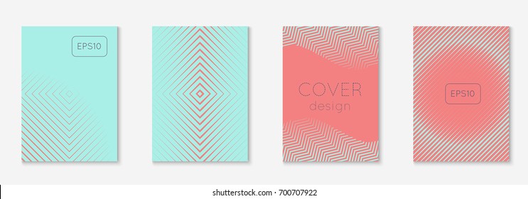 Abstract covers set. Minimal trendy vector with halftone gradients. Geometric future template for flyer, poster, brochure and invitation. Minimalistic colorful cover. Abstract EPS 10 illustration.