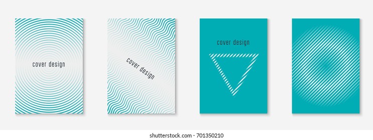 Abstract covers set. Minimal trendy vector with halftone gradients. Geometric future template for flyer, poster, brochure and invitation. Minimalistic colorful cover. Abstract EPS 10 illustration.