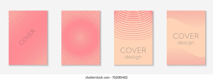 Abstract covers set. Minimal trendy vector with halftone gradients. Geometric future template for flyer, poster, brochure and invitation. Minimalistic colorful cover. Abstract EPS 10 illustration.