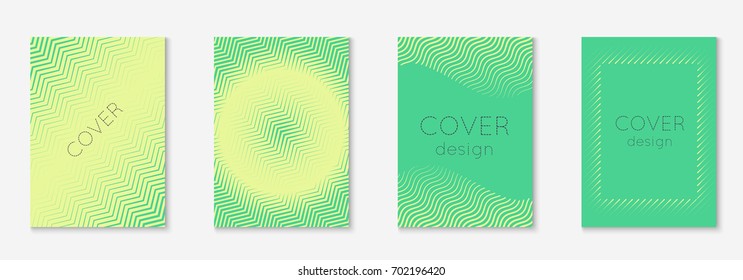 Abstract covers set. Minimal trendy vector with halftone gradients. Geometric future template for flyer, poster, brochure and invitation. Minimalistic colorful cover. Abstract EPS 10 illustration.