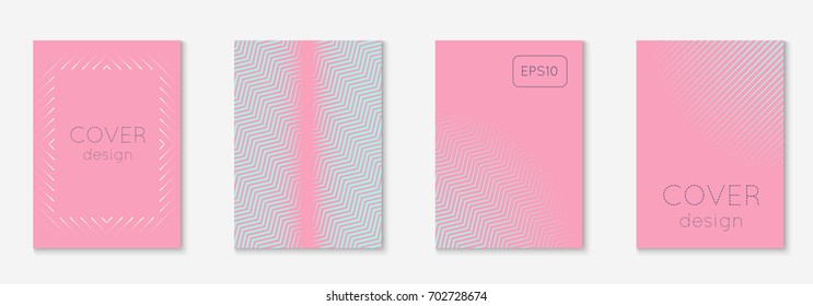 Abstract covers set. Minimal trendy vector with halftone gradients. Geometric future template for flyer, poster, brochure and invitation. Minimalistic colorful cover. Abstract EPS 10 illustration.