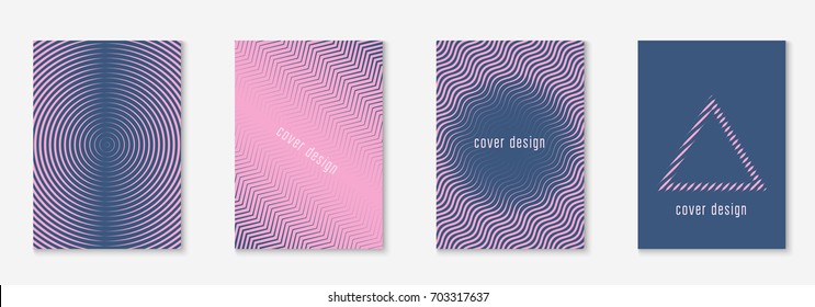 Abstract covers set. Minimal trendy vector with halftone gradients. Geometric future template for flyer, poster, brochure and invitation. Minimalistic colorful cover. Abstract EPS 10 illustration.