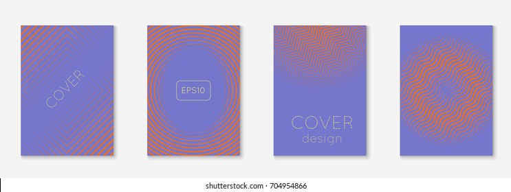 Abstract covers set. Minimal trendy vector with halftone gradients. Geometric future template for flyer, poster, brochure and invitation. Minimalistic colorful cover. Abstract EPS 10 illustration.