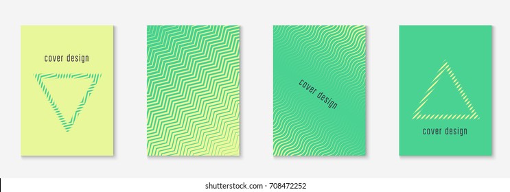 Abstract covers set. Minimal trendy vector with halftone gradients. Geometric future template for flyer, poster, brochure and invitation. Minimalistic colorful cover. Abstract EPS 10 illustration.