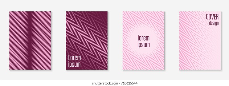 Abstract covers set. Minimal trendy vector with halftone gradients. Geometric future template for flyer, poster, brochure and invitation. Minimalistic colorful cover. Abstract EPS 10 illustration.