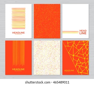 Abstract covers set. Vector illustration.