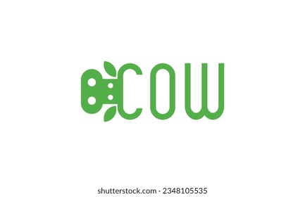 Abstract cow or bull logo design. Creative steak, meat or milk icon symbol.