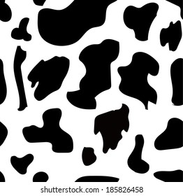 Abstract cow skin pattern backround. Vector illustration.