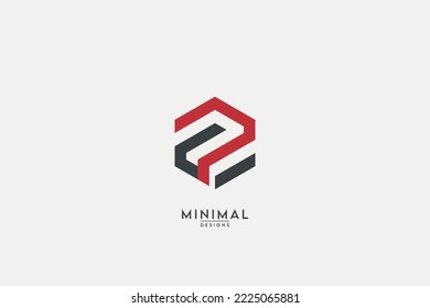 Abstract CP, PC, C, P Letters Logo Monogram icon.