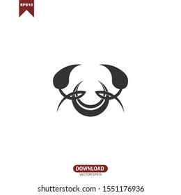 Abstract crab logo vector design