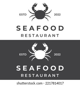 Abstract crab or seafood logo for business, restaurant and shop.